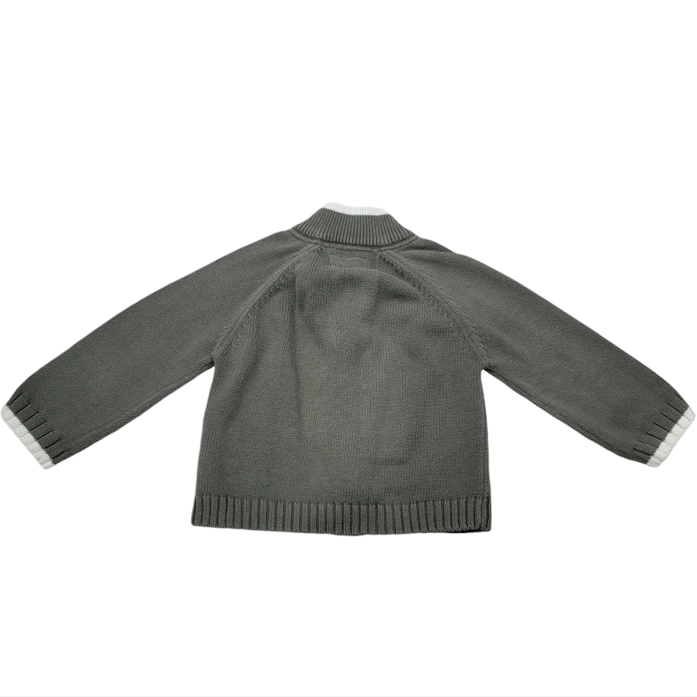 Roots Knit Baby Cardigan Green Canadian Beaver Sweater Retro Zip Up Jump… - Picture 14 of 15